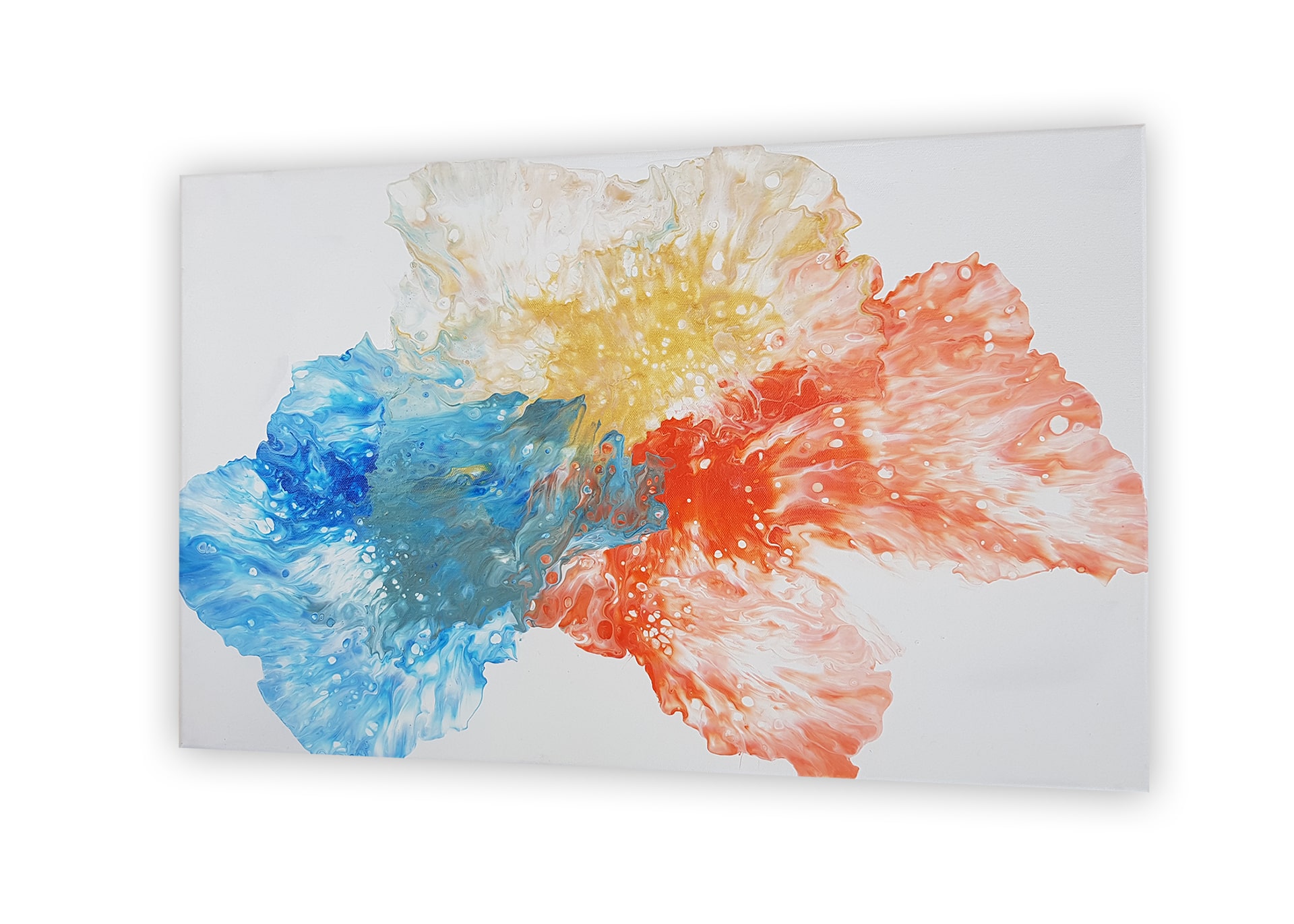 Artikelbild fair-art.ch -  Handgemachtes Einzelstück - Acryl Leinwandgemälde - Flowers