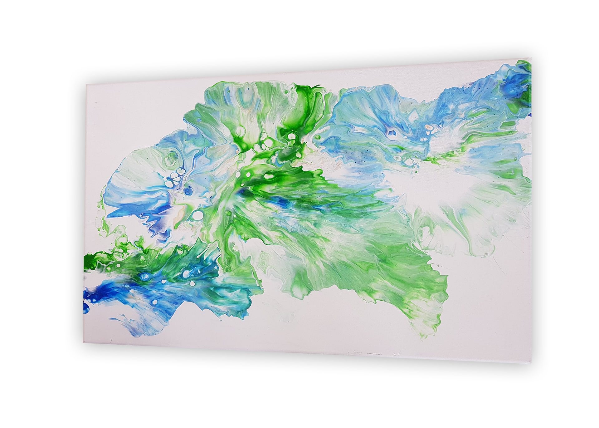 Artikelbild fair-art.ch -  Handgemachtes Einzelstück - Acryl Leinwandgemälde - Floating